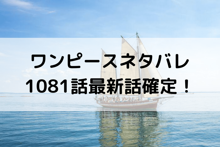 ワンピースネタバレ1081話最新話確定！黒ひげとローの戦いに決着か！